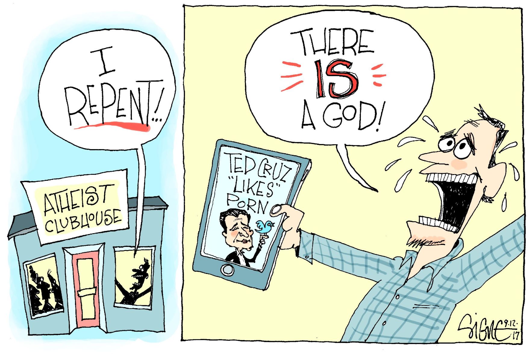 Signe Wilkinson cartoon